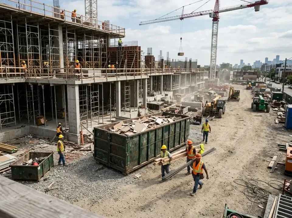 commercial-construction-site-w-002 — frequently asked questions, Low Cost Construction Dumpster Rental in St. Cloud, MN